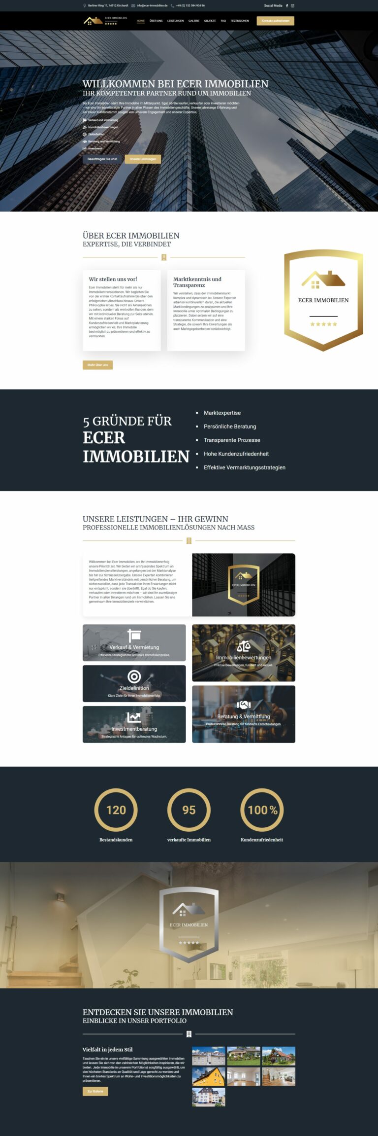 Website Screenshot Ecer Immobilien